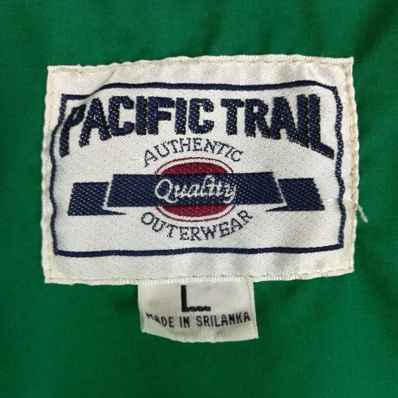 Pacific Trail Mens Jacket Green Full Zip Pockets Lightweight‎ Collared Large - Picture 6 of 13